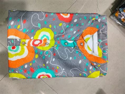 Multicolor Digital Printed Silk Fabric Packaging Type Than Gsm