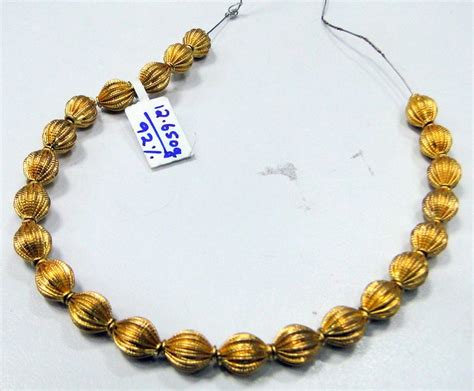 Vintage 22 K Solid Gold Ethic Beads Handmade 23 Pcs 7 Mm Etsy