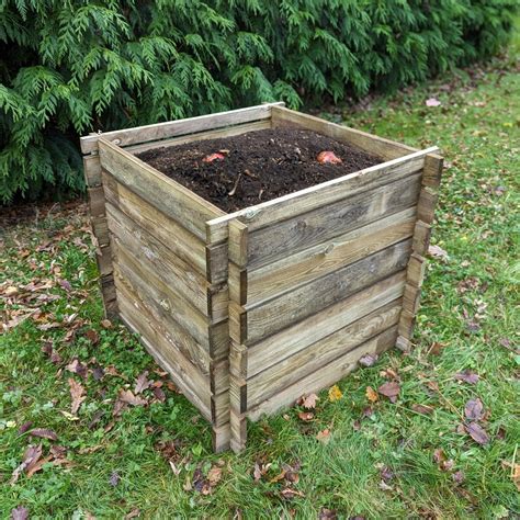 Efficient 373 Litre Wooden Compost Bin - Small Composter