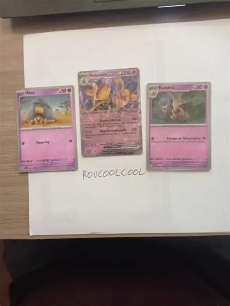 Lot Cartes Pok Mon Coffret Alakazam Ex Carlate Et Violet Fr Eur