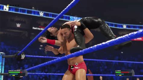 Wwe 2k23 Wwe Smackdown Episode 1 Shinksuke Nakamura Vs La Knight 2nd Match Youtube