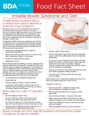 Fillable Online Irritable Bowel Syndrome Ibs Is Fax Email Print