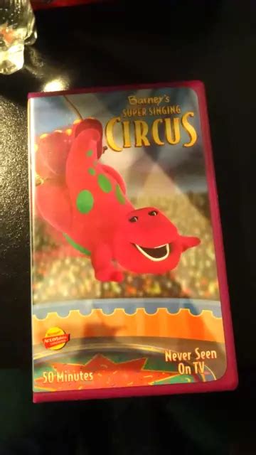 BARNEY SUPER SINGING Circus VHS Never Seen On TV 8 59 PicClick UK