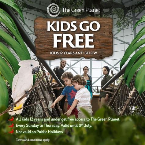 Kids Go Free @ The Green Planet Dubai | Tickikids Dubai