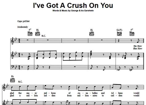 Frank Sinatra Ive Got A Crush On You Free Sheet Music Pdf For Piano