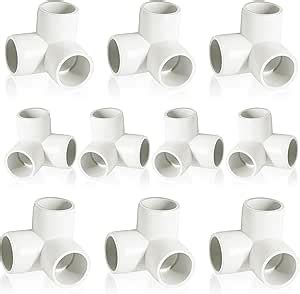 Amazon 3 Way White PVC Fitting Elbow 1 10Pcs SCH40 PVC Elbow