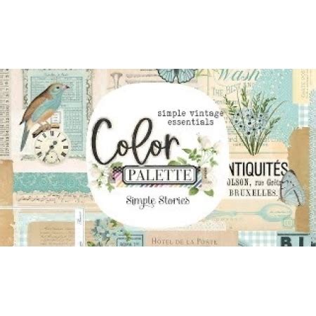 Cole O Simple Vintage Essentials Color Palette Simple Stories