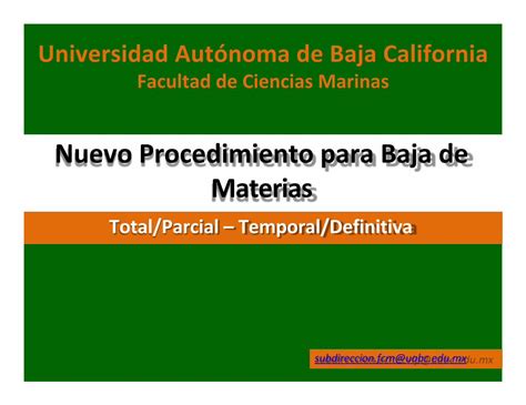 Pdf Facultad De Ciencias Marinas Uabc Nuevo Procedimiento Para