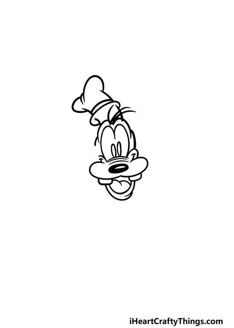 Disney Goofy Face Drawing