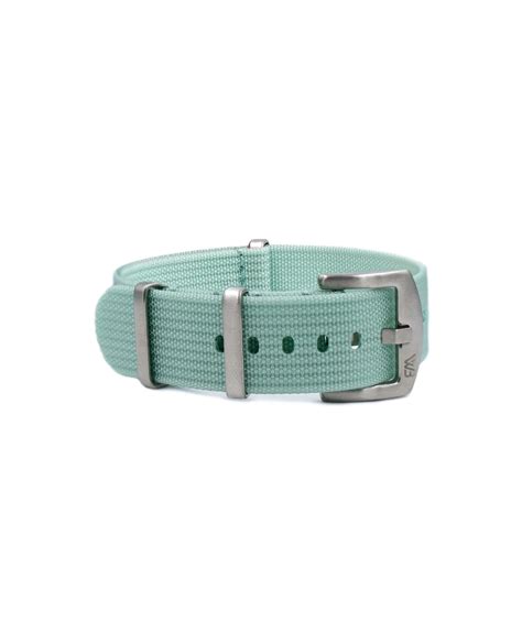 Ribbed Nylon Strap Ice Blue Wb Original Watch Bands Watchbandit