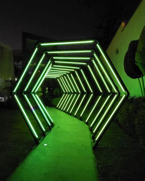 T Nel Hexagonal De Pixel Led Led Tunel Hex Gonos