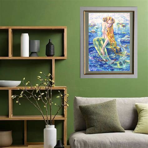 Mermaid Oil Painting Fantasy Art Painting By Tatyana Ustyantseva