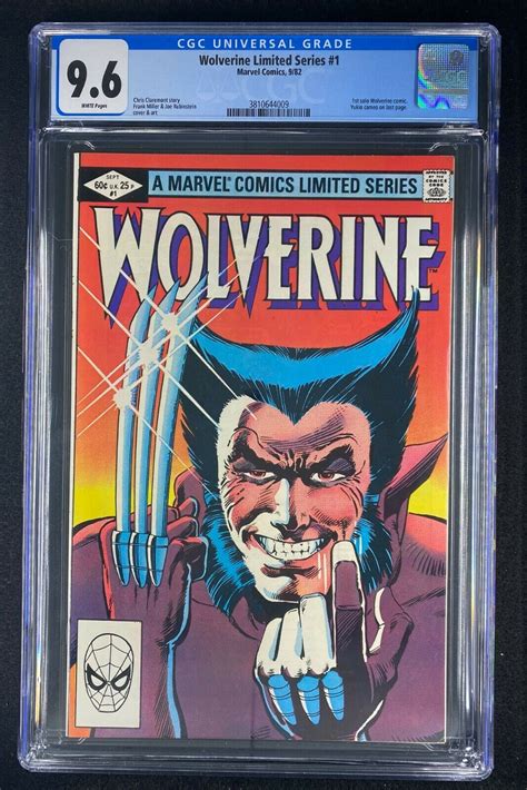 Wolverine Limited Series Cgc Graded Frank Miller Art