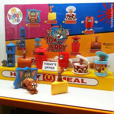 Tom Jerry Mcdonald's Happy Meal Toys Complete Sets 8 Pieces 2013 New In Pack | #500365575