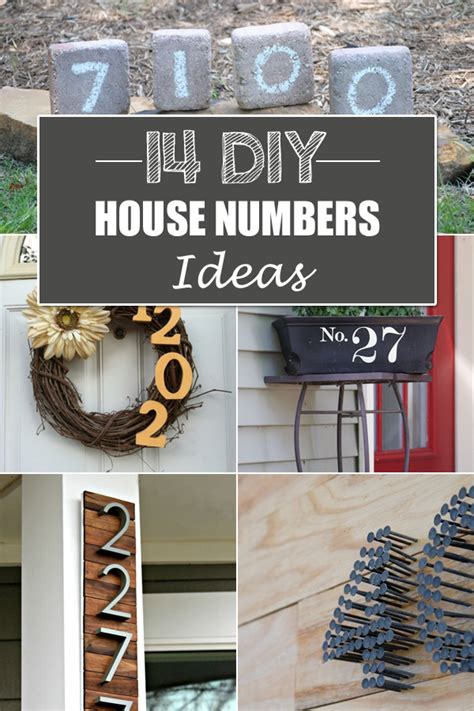 14 Creative DIY House Numbers Ideas