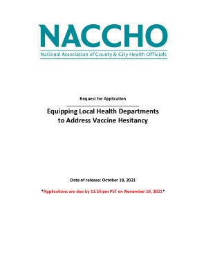 Fillable Online Equipping Local Health Departments To Address Vaccine