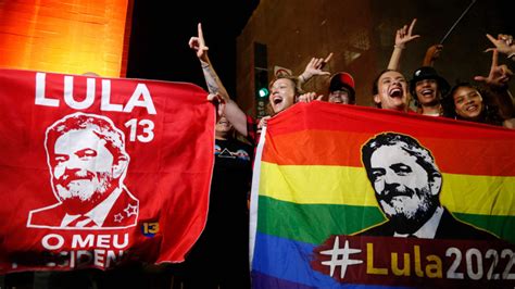 Supporters Of Brazils President Elect Lula Celebrate Victory Over