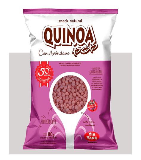 QUINOA POP CON ARANDANOS 80 Grs SIN TACC Neufood