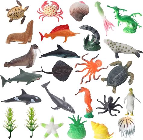 Steemjoey Pcs Figures Animaux Marins Jouets Oc An Animaux Marins