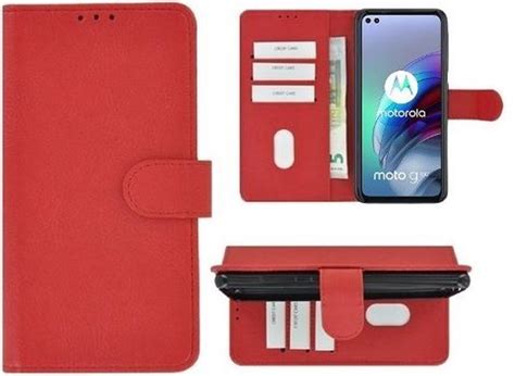 Motorola Moto G Hoesje Met Pasjeshouder Bookcase Rood Bol