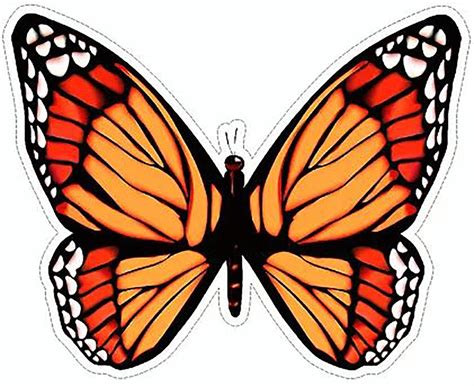 Monarch Butterfly Vinyl Sticker Decal Sticker Planet