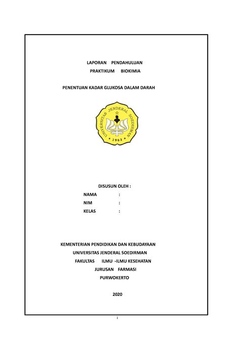 Biokimia Penentuan Kadar Glukosa Dalam Darah I Laporan Pendahuluan