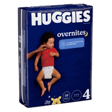 Huggies OverNites Baby Diapers, Size 4 (22-37 lbs), 116 count - Pick ‘n ...