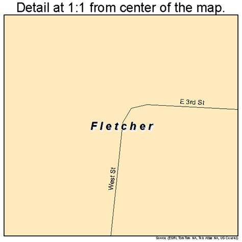 Fletcher Ohio Street Map 3927412