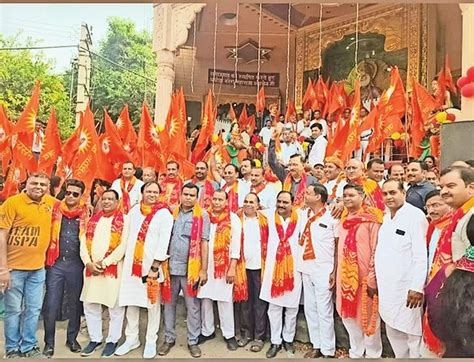 Agarwal Yuva Sabha Took Out A Procession To Commemorate The Birth Anniversary Of Maharaja