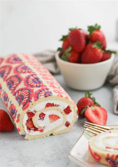 Strawberries and Cream Swiss Roll | Milk & Cardamom