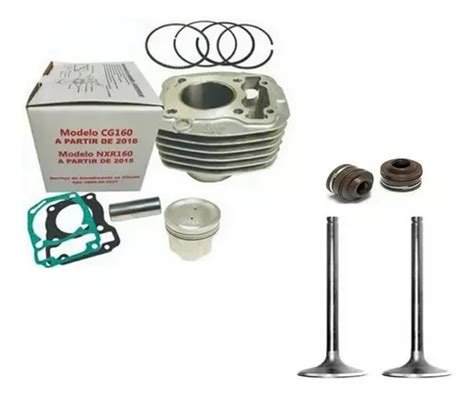 Kit Cilindro Motor Hamp Válvulas Cg Fan 160 2022 2023 Parcelamento