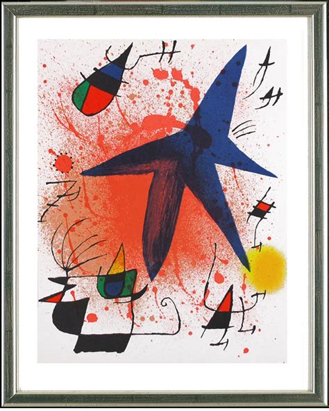 Joan Miro Blauer Stern 1972 ARTEVIVA Original Kunst