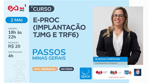 Curso E Proc ImplantacÃo Tjmg E Trf6 SubseÇÃo De Passos Escola