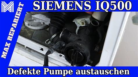 Siemens Iq Waschmaschine Defekte Pumpe Austauschen Waschmaschine