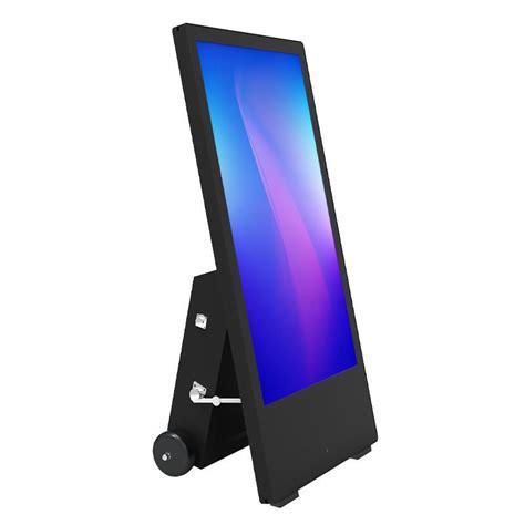 Outdoor Portable Battery Powered Digital Signage Kiosk 43 Inch LCD