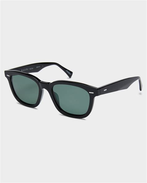 Raen Myles Sunglasses Crystal Black Green Surfstitch