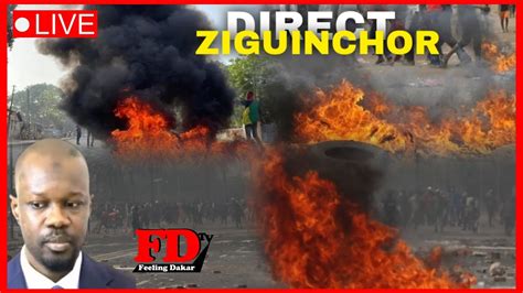 LIVE DIRECT Urgent Ça chauffe chez Sonko à Ziguinchor entre les