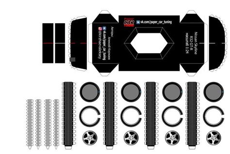 Chassis For Nissan Skyline R 32 Papercraft In 2022 Paper Model Car Paper Models Nissan R32