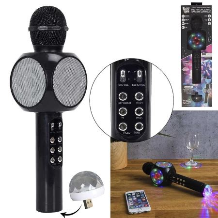 MICRO KARAOKE LED ET LAMPE DISCO USB 3W