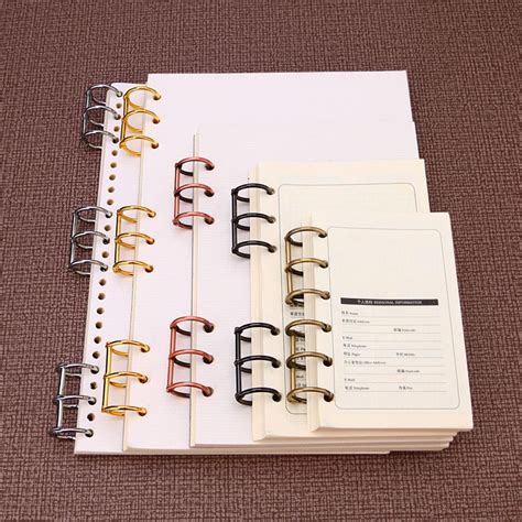 Common Metal Loose Leaf Rings Binder For Spiral Notepad Notebook Loose