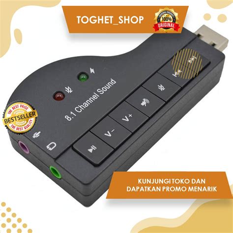 Jual Sound Card Dengan Koneksi Usb Model Bentuk Seperti Piano