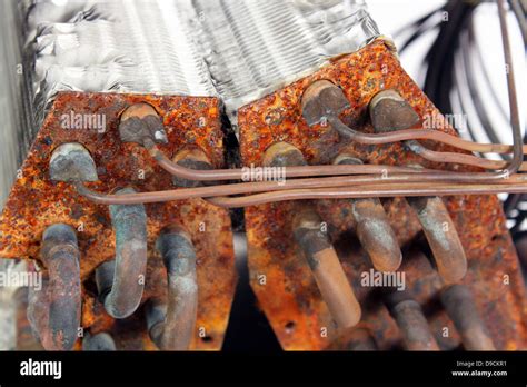 Old Evaporator Coil 11 Stock Photo Alamy