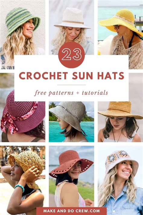 23 Free Crochet Sun Hat Patterns For Summer