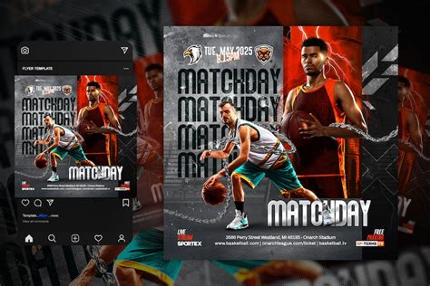 Basketball Flyer Template, Print Templates ft. arena & basketball ...