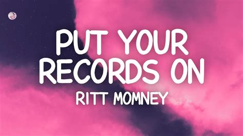 Ritt Momney Put Your Records On Lyrics Youtube