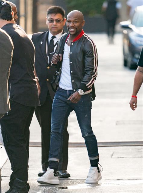 Floyd Mayweather Rocks Gucci Jacket Dsquared2 Jeans And Alexander