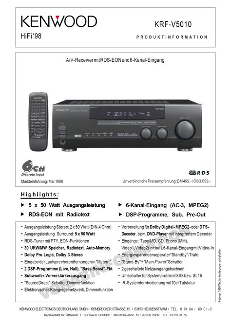 Kenwood KRF-V 5010 | Hifi-Wiki