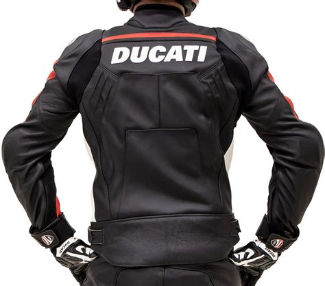 Ducati Leather Jacket Corse C Perforated Black Red Size Nml