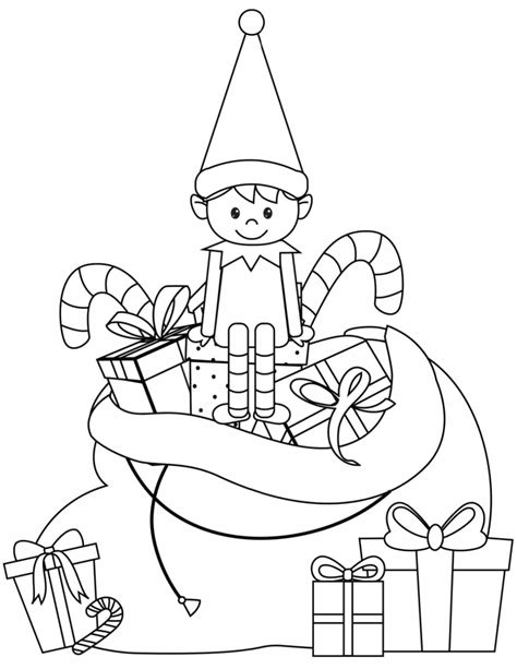 Elf Coloring Pages To Print To Print Right Now For Free