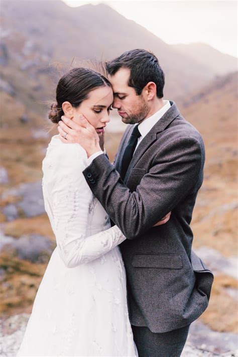 Bridal Editorial On Scottish Cliffs Love Brittny Boudoir Photography